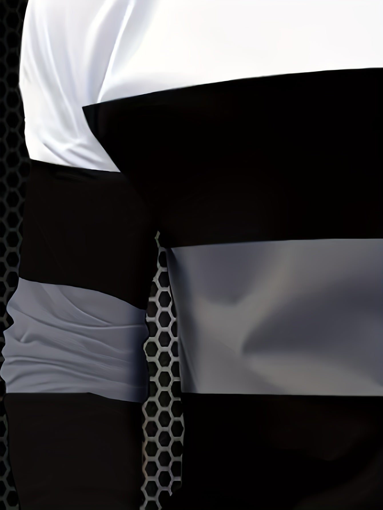 Men's & Teens Long Sleeve T-Shirt with Full-Body Striped Print - Black & White All-Season Casual Crew Neck Shirt, Suitable for Dad Gifts, Christmas Presents, Year-Round Wear - Machine Washable Digital Print Underwear