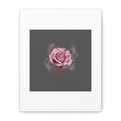 6 7 Valentine's Canvas | Viral Gothic Rose Wall Art | 6 7 Meaning Dark Romance