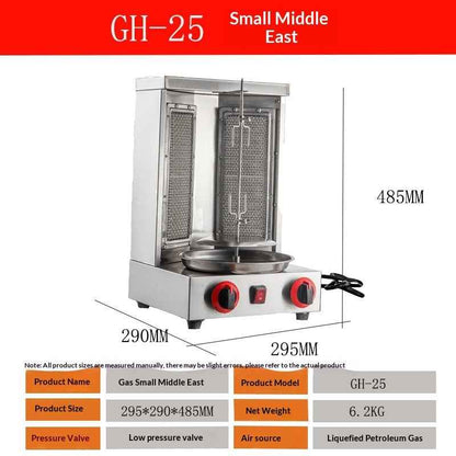 Commercial Gas-powered Rotisserie Grill For Barbecuing