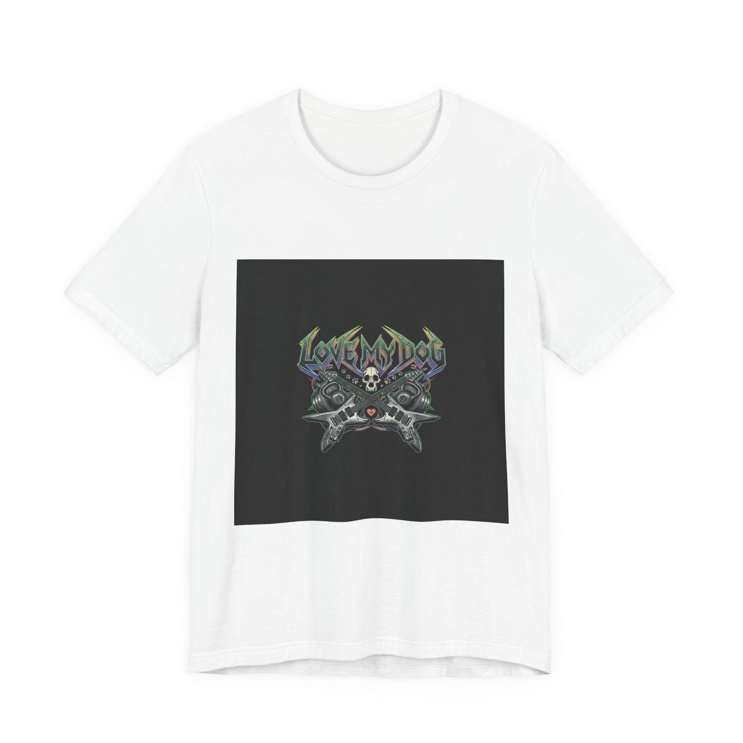 Love My Dog T-Shirt | Rock & Roll Dog Mom Dad Graphic Tee