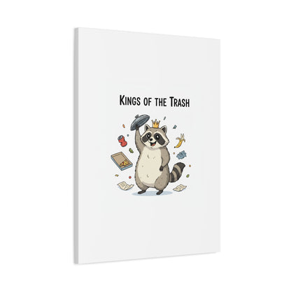 Kings of the Trash Canvas, Raccoon Doodle | Trash Panda, Goofy Critter Art