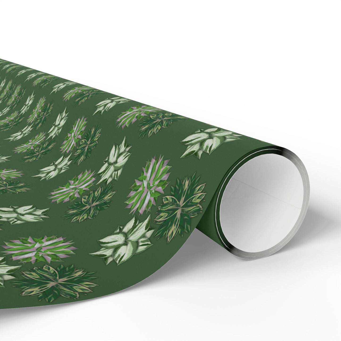 Manjula Pothos, Variegated Syngonium & Stromanthe Triostar Wrapping Paper – Botanical Gift Wrap Roll