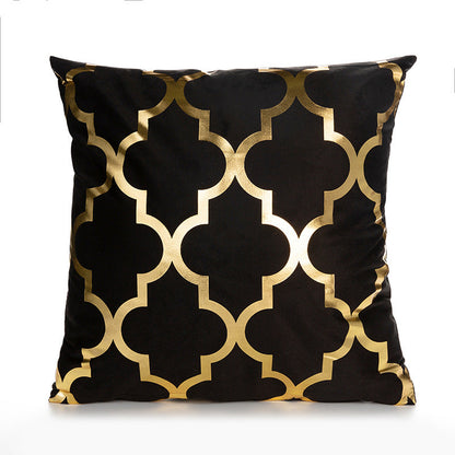 Sofa cushion cover bronzing waist pillowcase