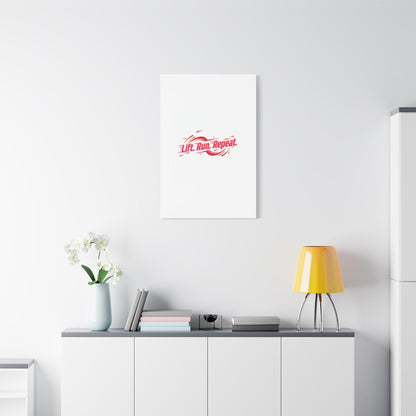 Lift Run Repeat Canvas | Fitness Wall Art, Gym Motivation