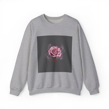 6 7 Valentine's Sweatshirt | Viral Gothic Rose Crewneck | 6 7 Meaning Dark Romance