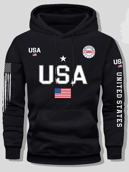 Unisex USA American Flag Hoodies