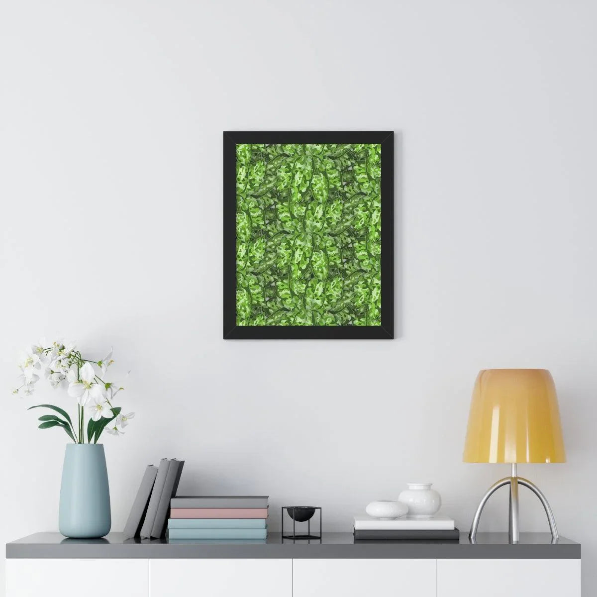 Aglaonema Pictum Framed Print – Botanical Wall Art