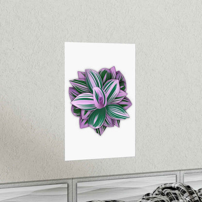 Tradescantia Nanouk Botanical Print – Unframed Wall Art