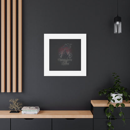 Whispered Secrets of the Shadows Castle Wall Art, Matte Canvas | Gothic Medieval Decor
