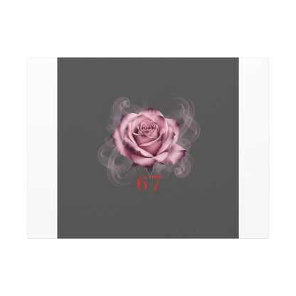 6 7 Valentine's Canvas | Viral Gothic Rose Wall Art | 6 7 Meaning Dark Romance