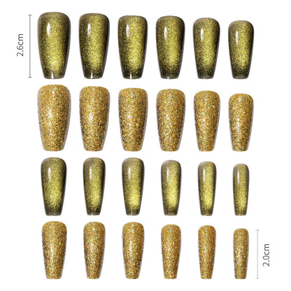 Fake Nail Patches Hand Wearing Art