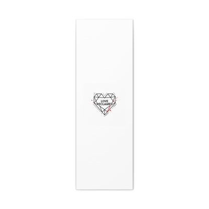 Love Reclaimed Canvas | modern heart design, minimalist love icon