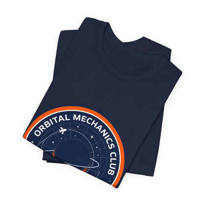 Orbital Mechanics Club Tee | mission patch, rocket science nerd