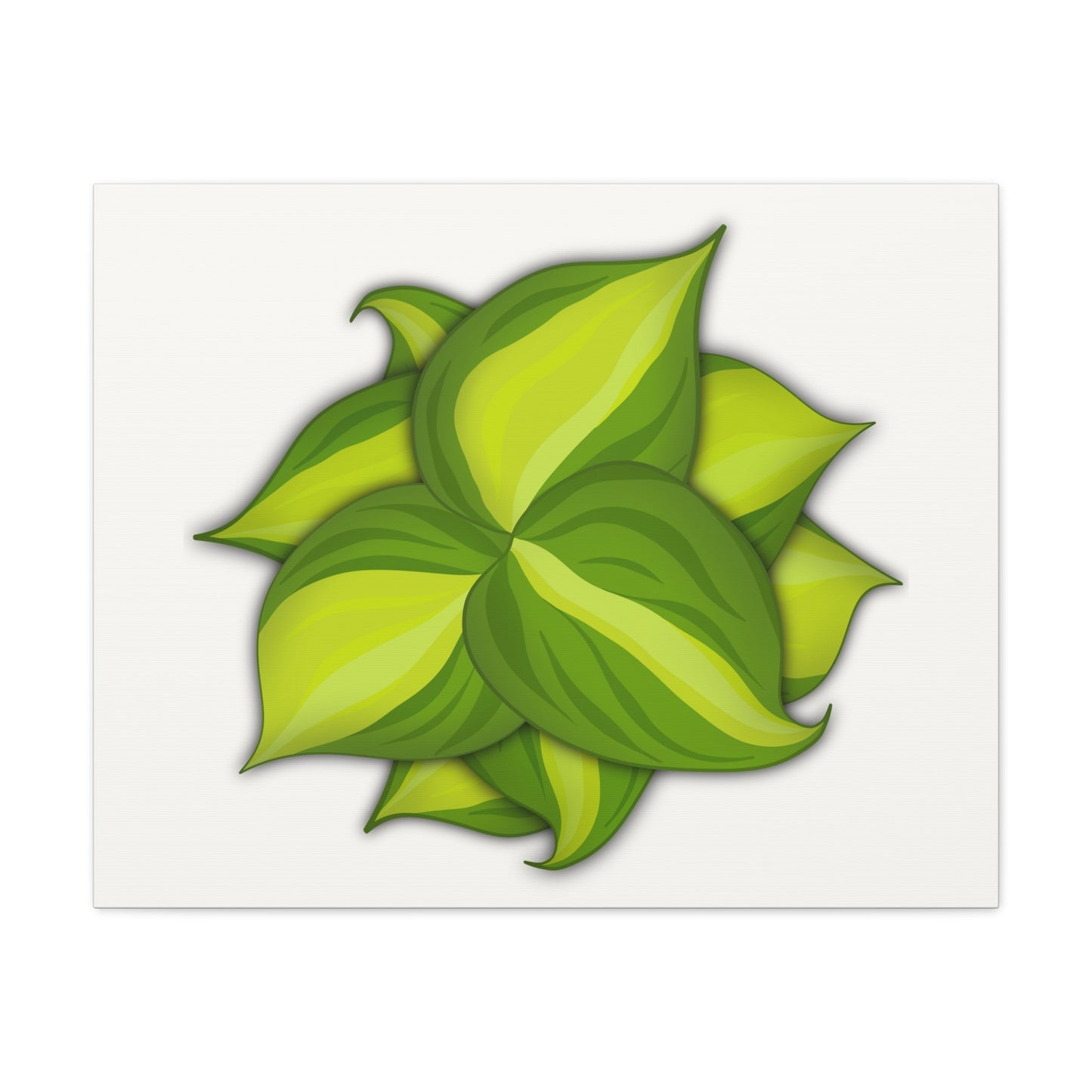 Philodendron Brasil Canvas Print – Botanical Wall Art