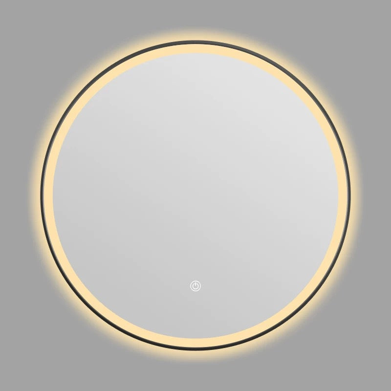Smart Bathroom Mirror Wall-mounted Aluminum Alloy Frame LED Light Makeup Mirror