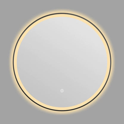Smart Bathroom Mirror Wall-mounted Aluminum Alloy Frame LED Light Makeup Mirror