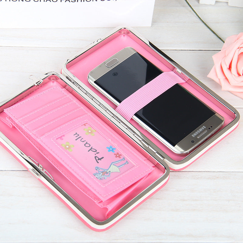 Baellerry feature phone box board ladies purse long pencil box purse one generation