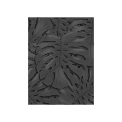 Charcoal Monstera Botanical Print – Unframed Wall Art