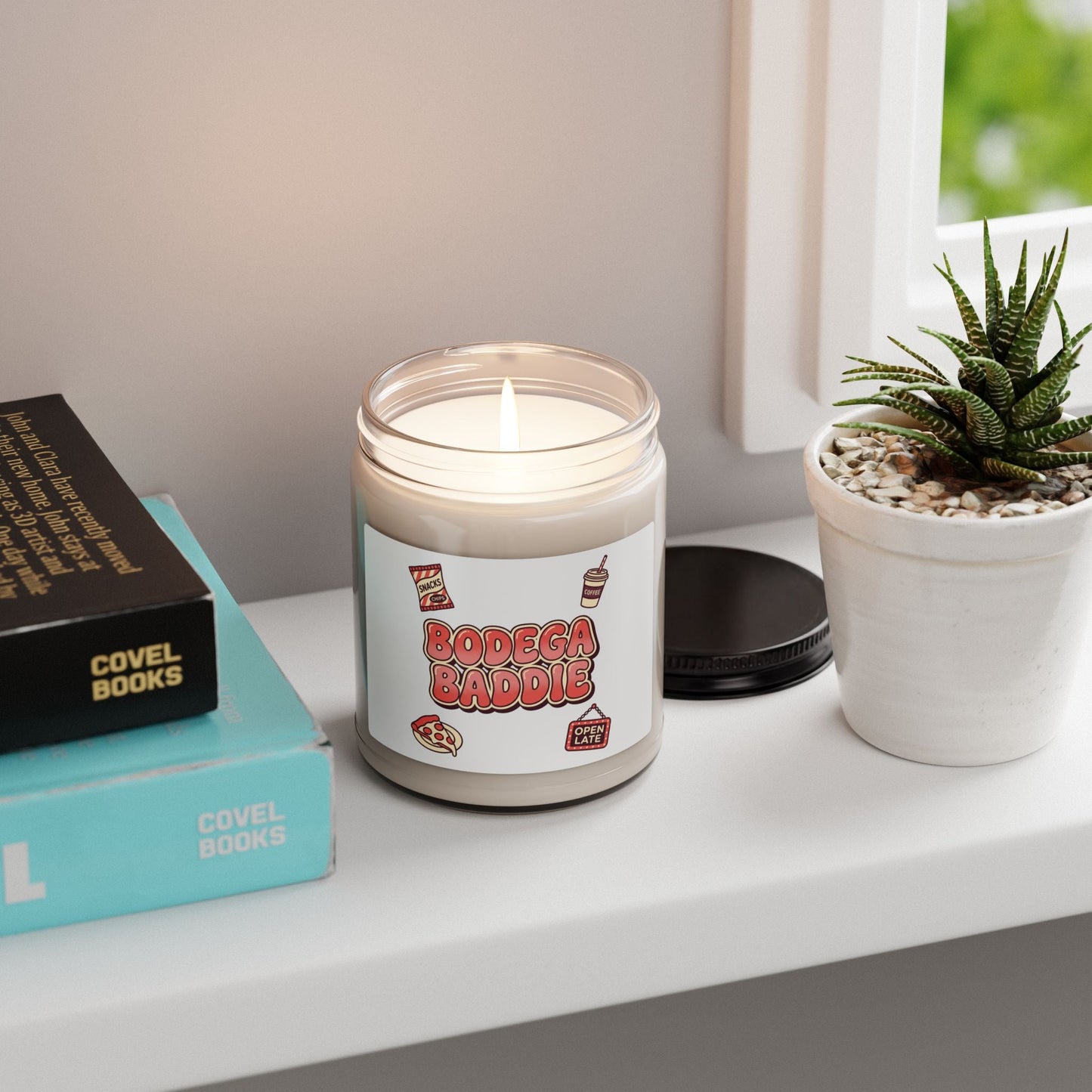 Bodega Baddie Soy Candle, NYC deli sign, Y2K cherries | Corner Store Cool