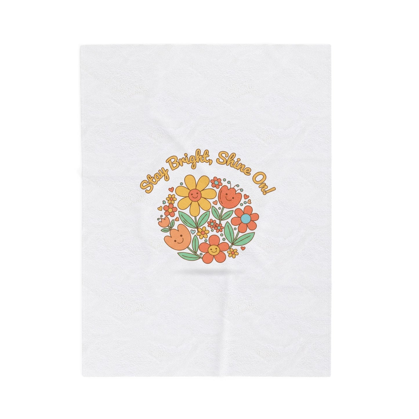 Stay Bright Shine On Velveteen Plush Blanket | Hopecore, Radical Optimism