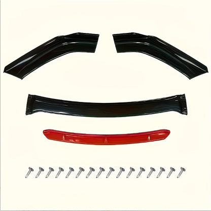 4pcs/Set Material Car Front Lip Spoiler Kit - Stylish Appearance Upgrade, Small Vehicle Bumper Modification Accessories with Easy Installation and Durable Protection for Fenders, Car Spoiler, Car Modification Accessories