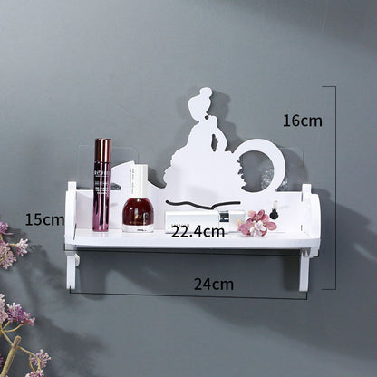Perforation-Free Wall Shelf Bedroom Wall Hanging Bathroom