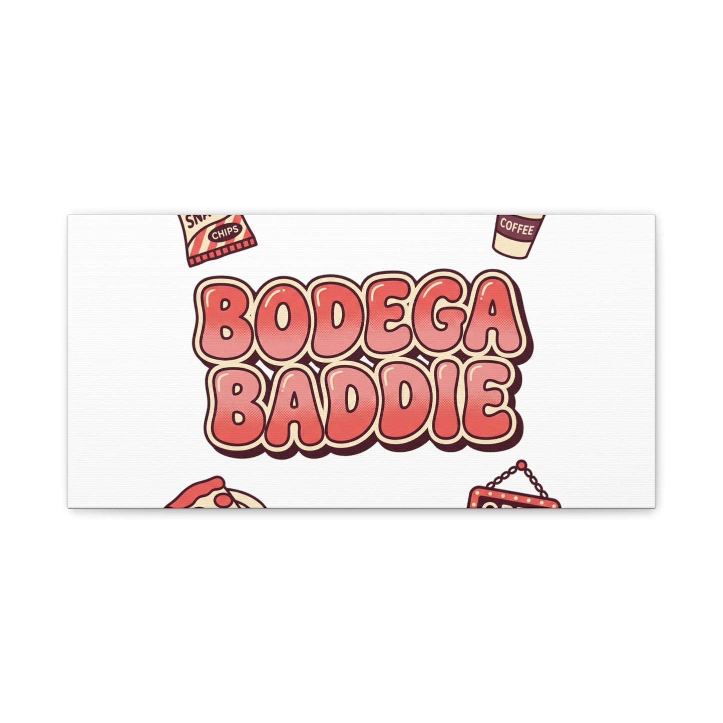 Bodega Baddie Matte Canvas, Stretched | NYC Y2K Corner Store Vibes