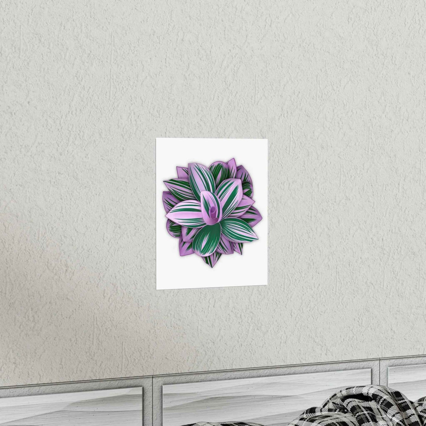 Tradescantia Nanouk Botanical Print – Unframed Wall Art