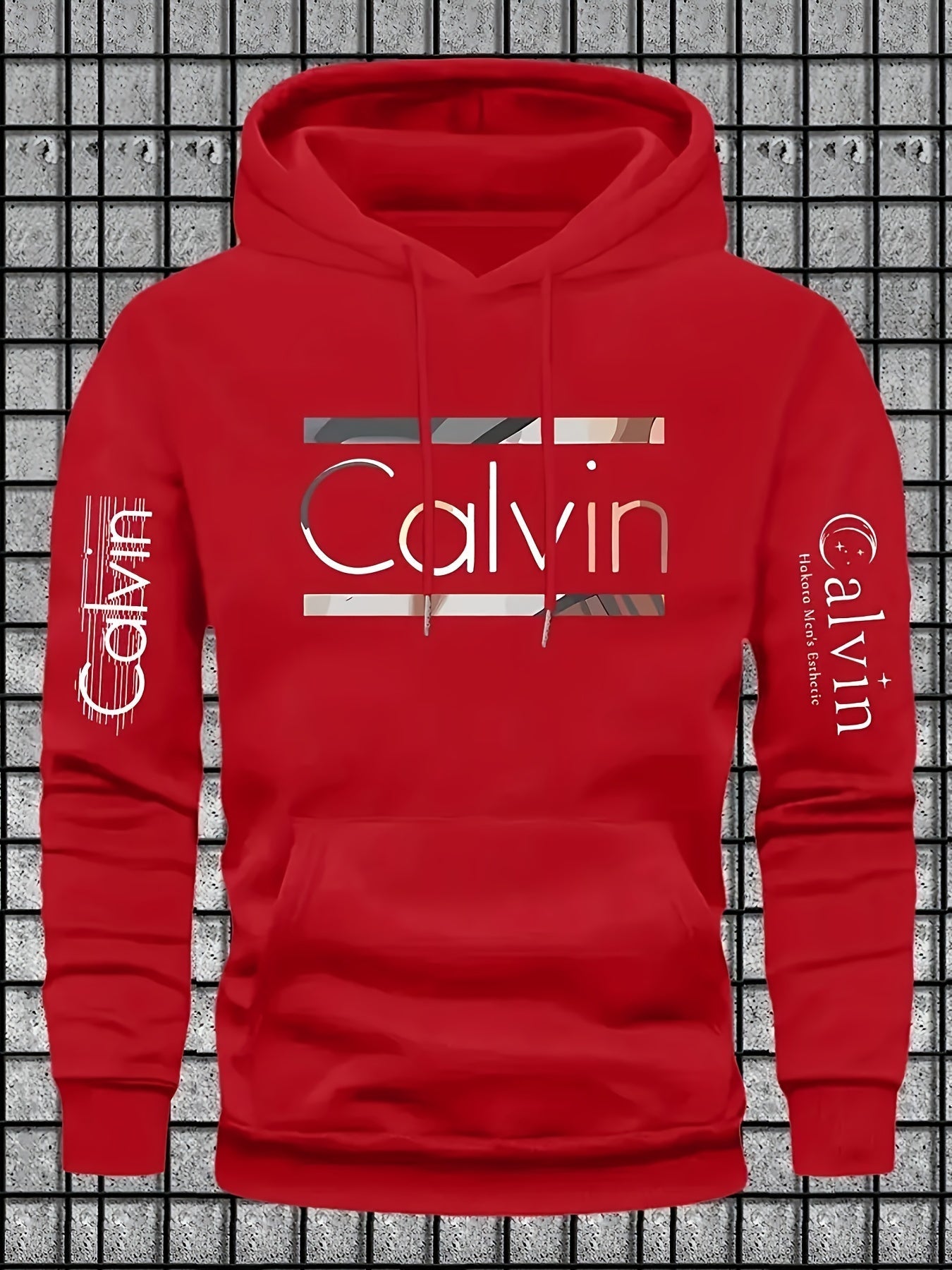 Mens Casual Versatile Hoodie Gal Letter Print