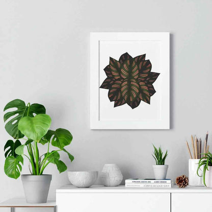 Calathea Pinstripe Framed Print – Botanical Wall Art