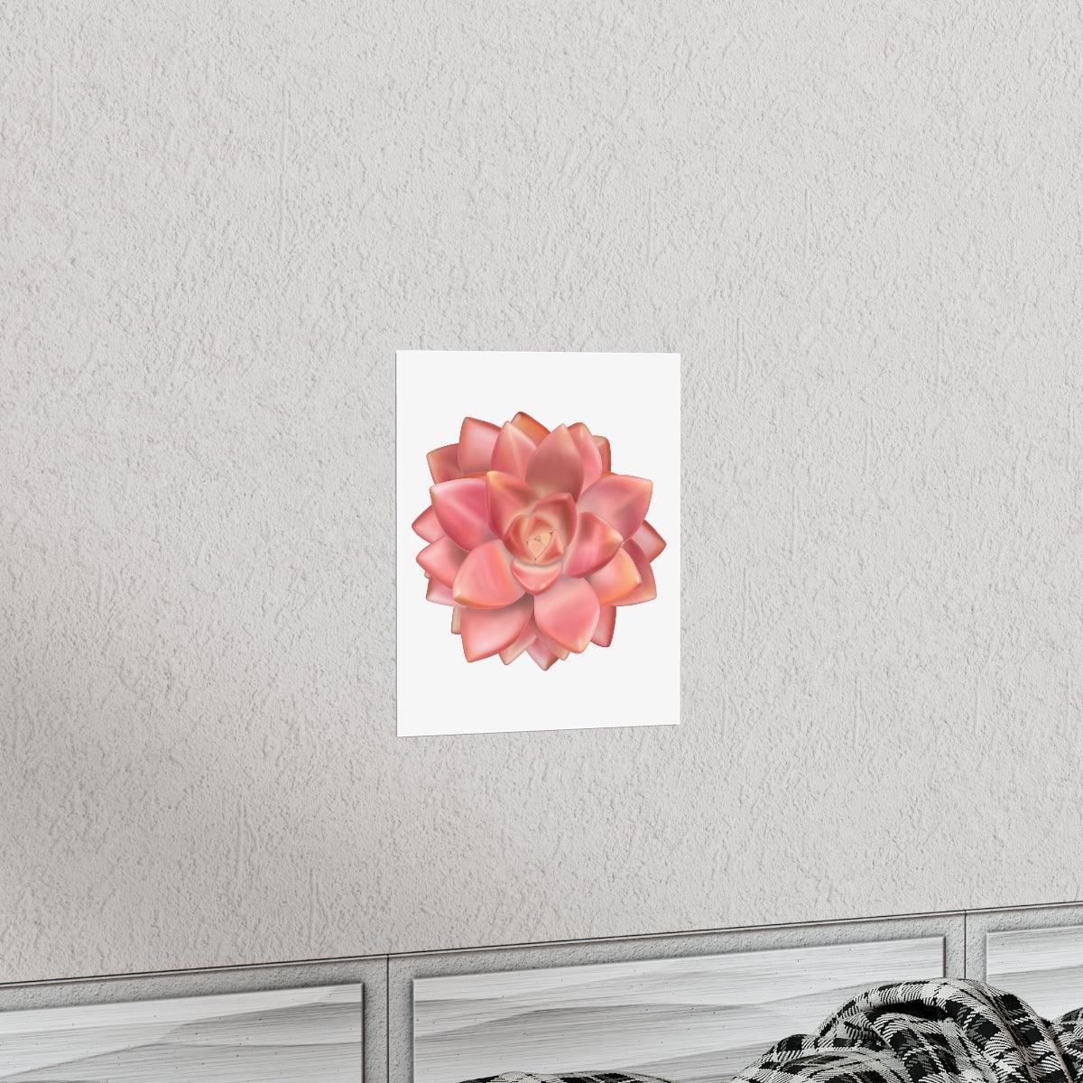 Graptosedum California Sunset Succulent Botanical Print – Unframed Wall Art