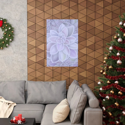 Graptopetalum Murasaki Succulent Pattern Botanical Print – Unframed Wall Art
