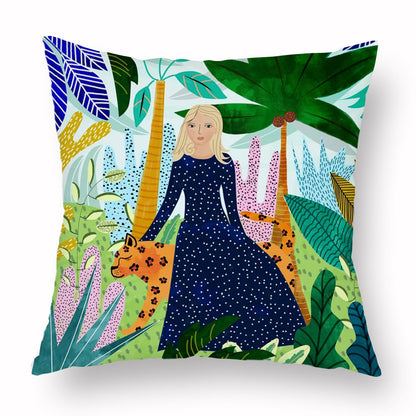 Home Fashion Simple Personality Printed Pillowcase