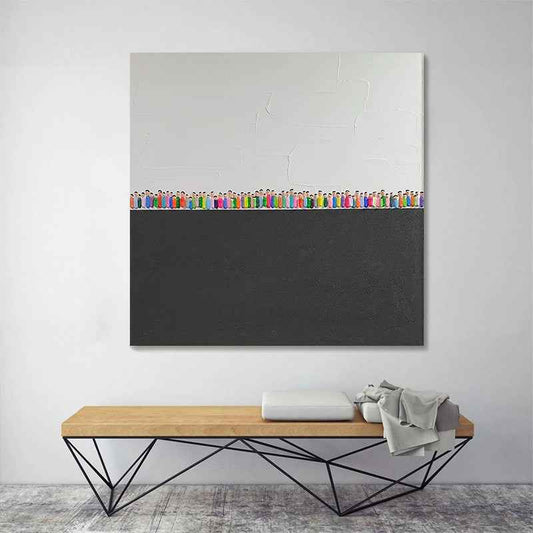 New Design Modern Wall Painting Hand Painted Acrylic Abstract Character Texture Abstract Oil Painting On Canvas For Living Room Home Decor