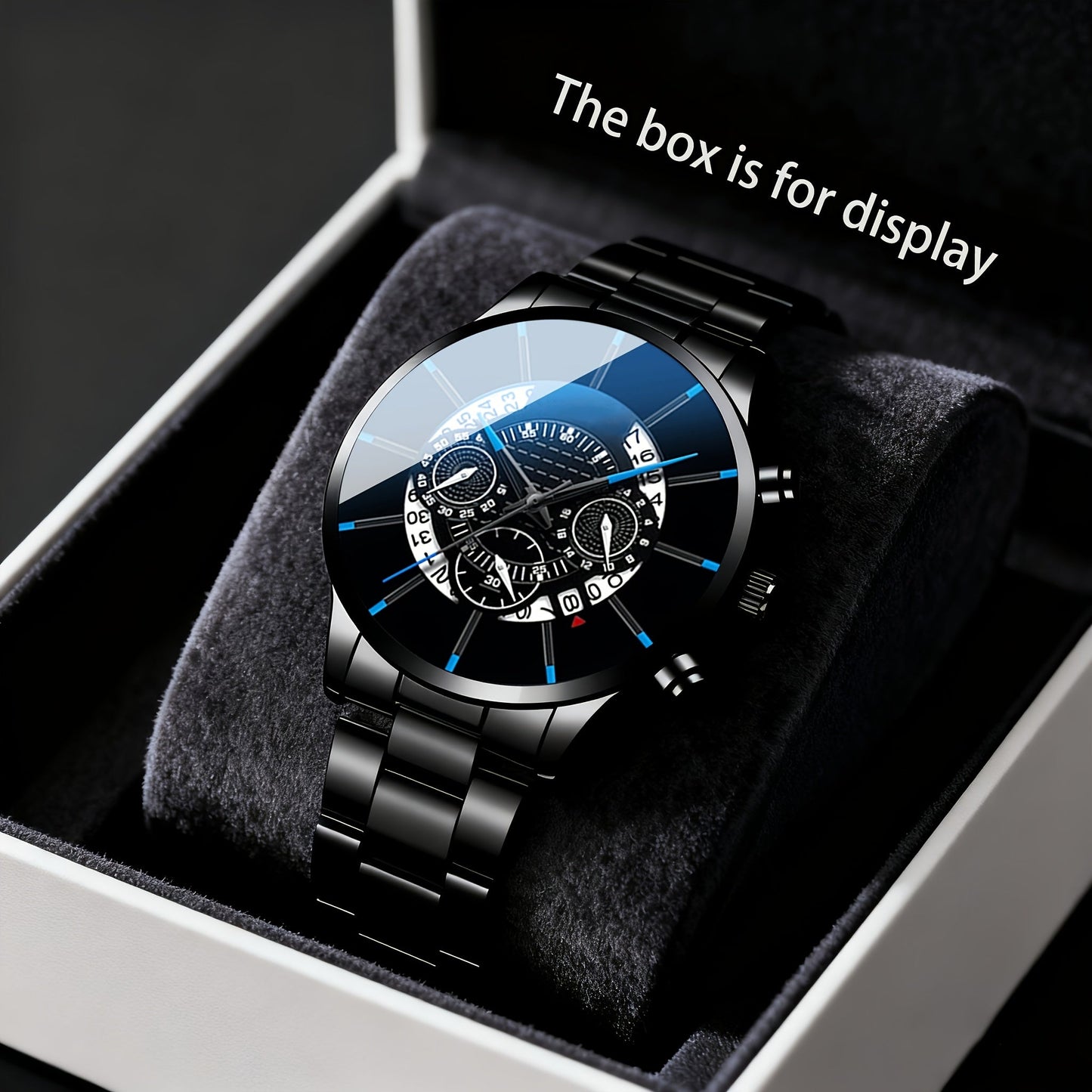 5pcs Men's Business Fashion High-End Elegant Versatile Watch Set Perfect Gift for Friends On Holidays And Birthdays Holiday Gifts Birthday Presents Elegant Design Sophisticated Timepiece Premium Materials Watch Set for Men Wr