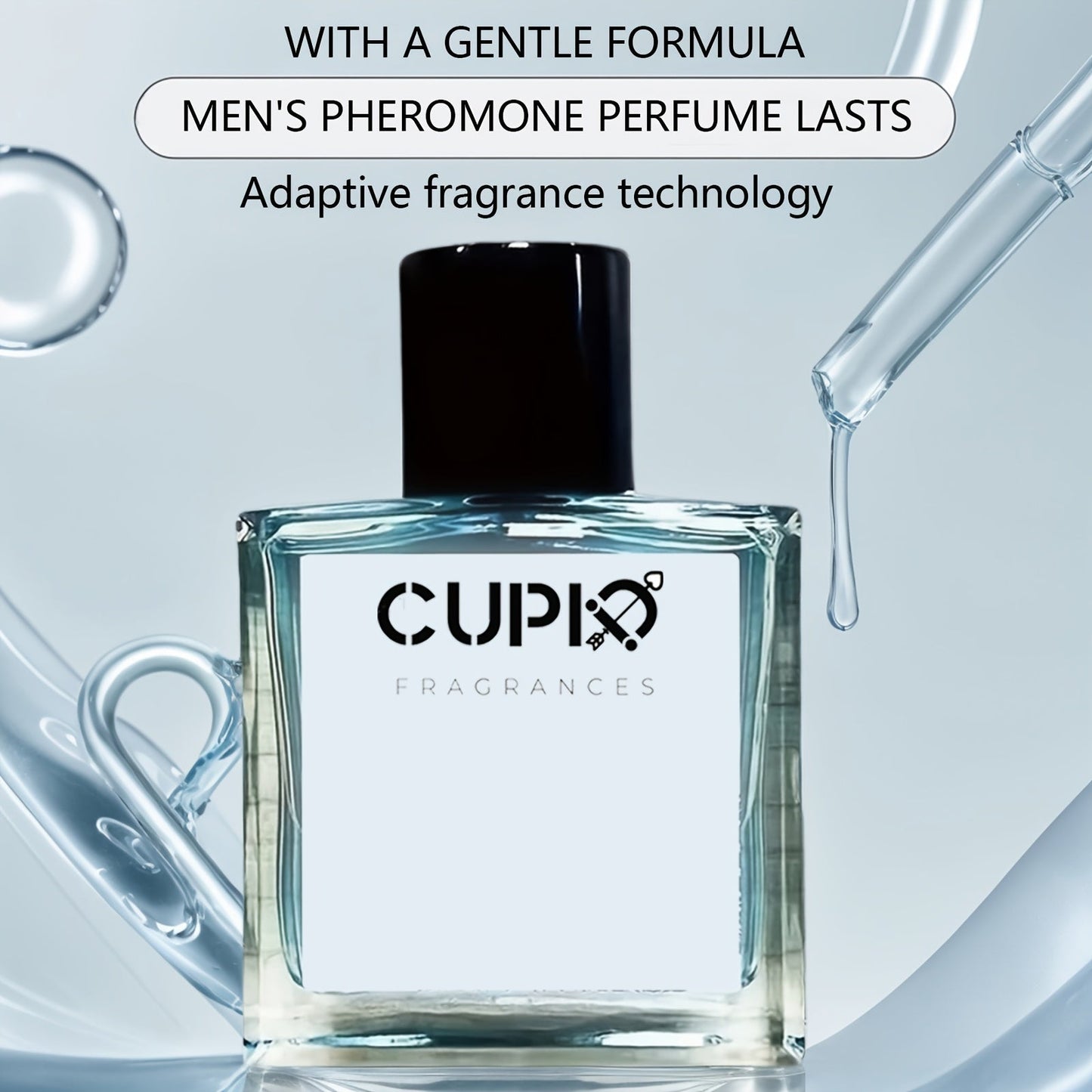 Cupid 2.0 Cologne Spray for Men - 1.7oz Long-lasting Luxury Scent, Perfect Romantic Nights & Valentine's Day Gift - 50ml Travel-friendly Cologne with Mega Discount