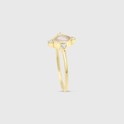 Four Point Oval Ring