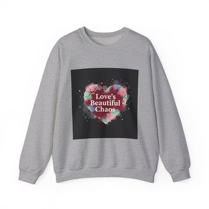 Love's Beautiful Chaos Sweatshirt | soft grunge heart, distressed collage