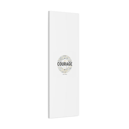 Courage Word Cloud Canvas | Fresh-Start Minimalism art print