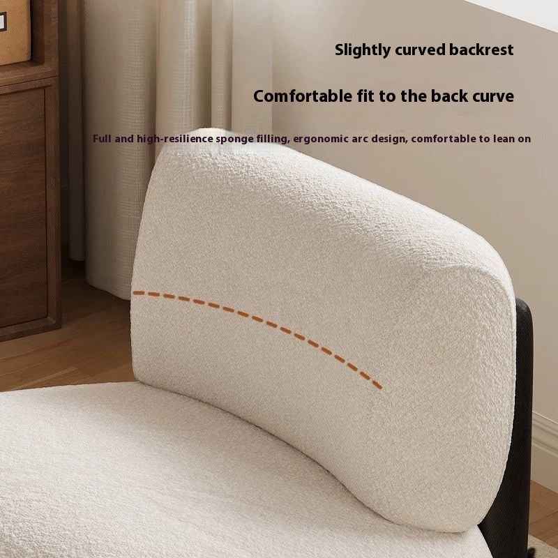 Living Room Single Sofa Fabric Lambswool Leisure Chair