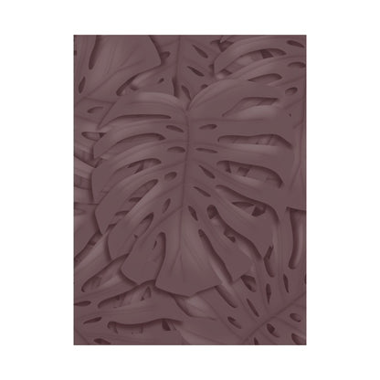Merlot Monstera Canvas Print – Botanical Wall Art
