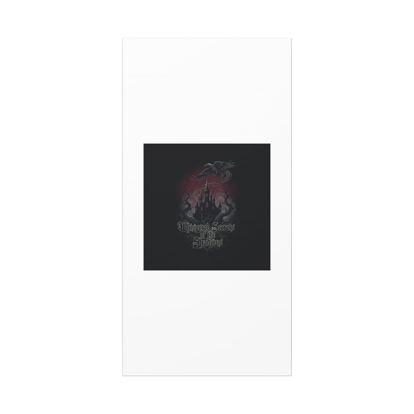 Whispered Secrets of the Shadows Castle Wall Art, Matte Canvas | Gothic Medieval Decor