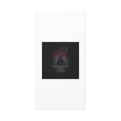 Whispered Secrets of the Shadows Castle Wall Art, Matte Canvas | Gothic Medieval Decor