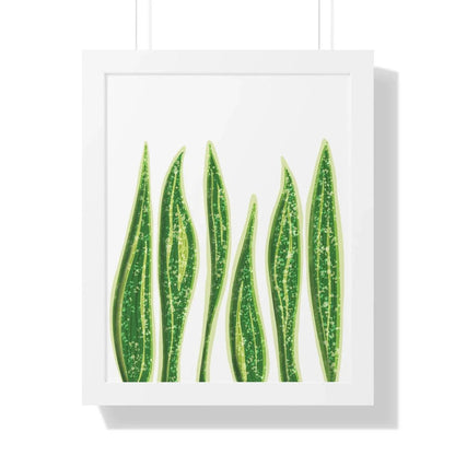 Snake Plant Framed Print – Botanical Wall Art