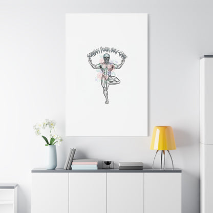 Scream Your Self-Care Canvas | Heavy Metal Wellness, Gothic Wellness Quote