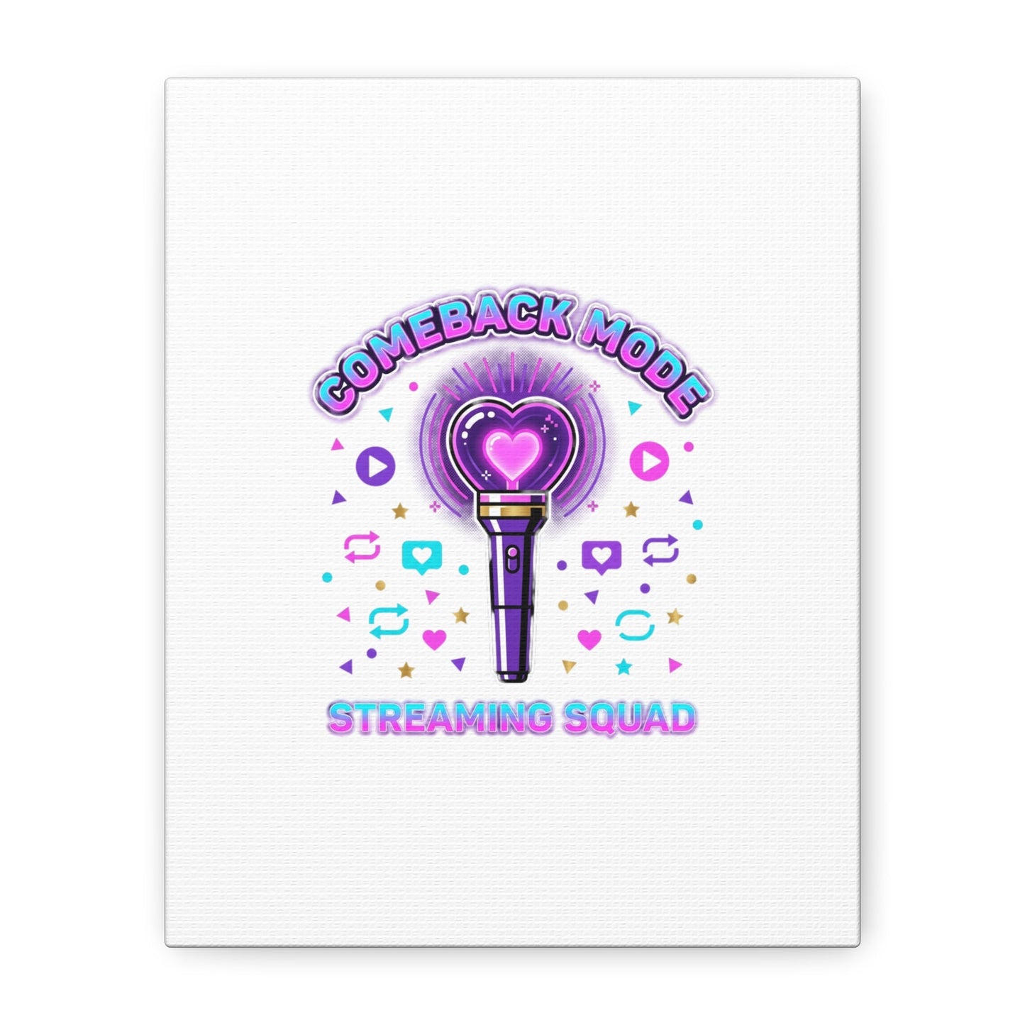 Comeback Mode Lightstick Canvas | K-pop Comeback, Streaming Squad