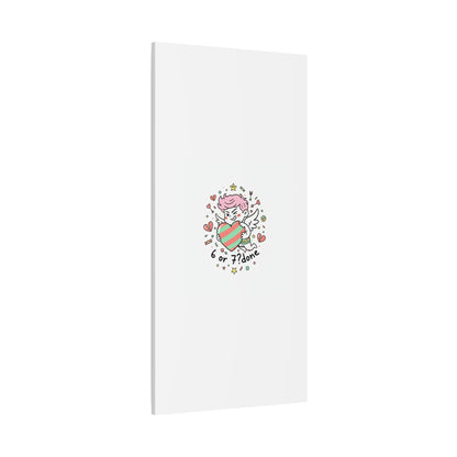 Weird Cupid heart illustration Canvas | Weird Valentine, quirky chaotic love