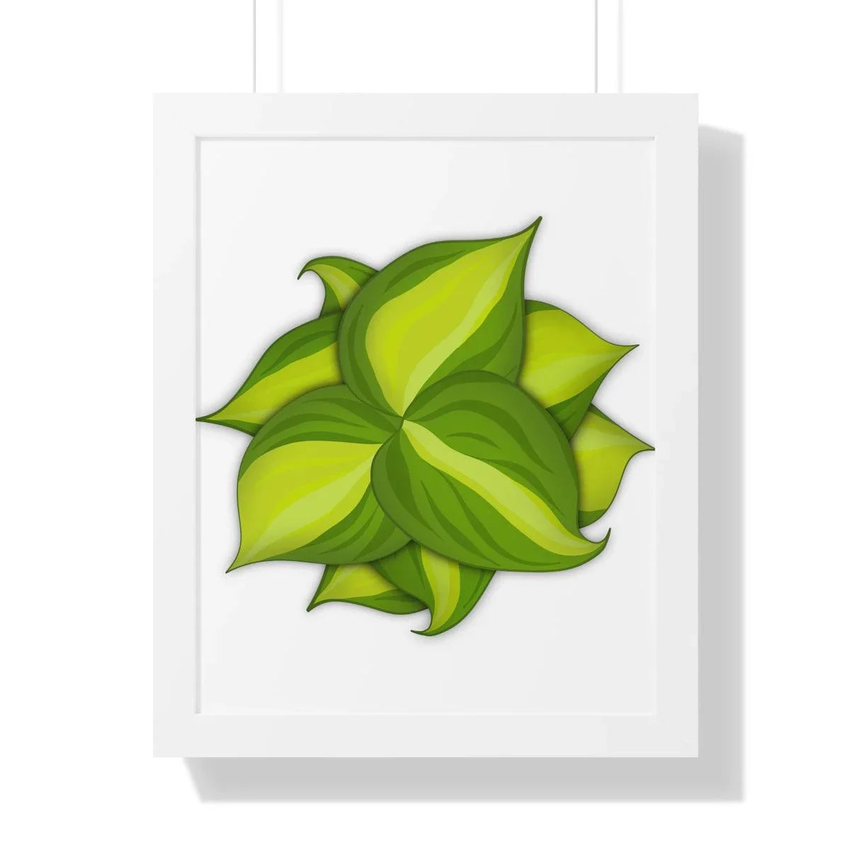 Philodendron Brasil Framed Print – Botanical Wall Art