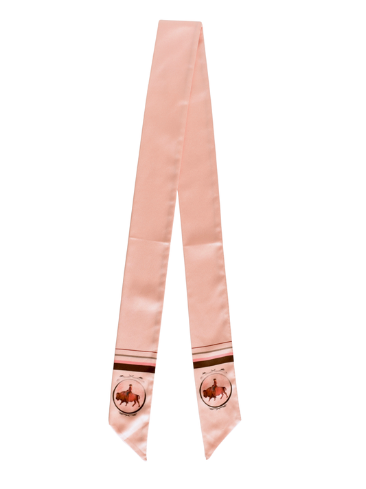 Roamin' Cowgirl Bison Western Twilly Scarf V1 — Final Stock