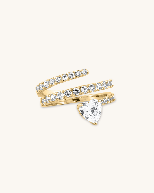 Heart Coctail Ring